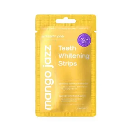 Benzi pentru albirea dintilor, Pop Mango Jazz, 7x2 bucati, Smilepen Pop — preț și oferte
