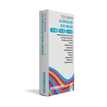 Test rapid din urina 10 droguri, 1 bucata, Self Care SELF CARE MEDICAL — preț și oferte