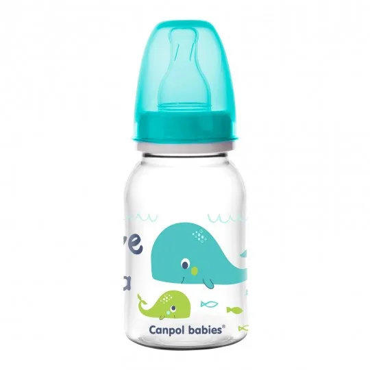 CANPOL Biberon cu Gat Ingust 120ml Love&Sea 59/300 CANPOL BABIES — preț și oferte