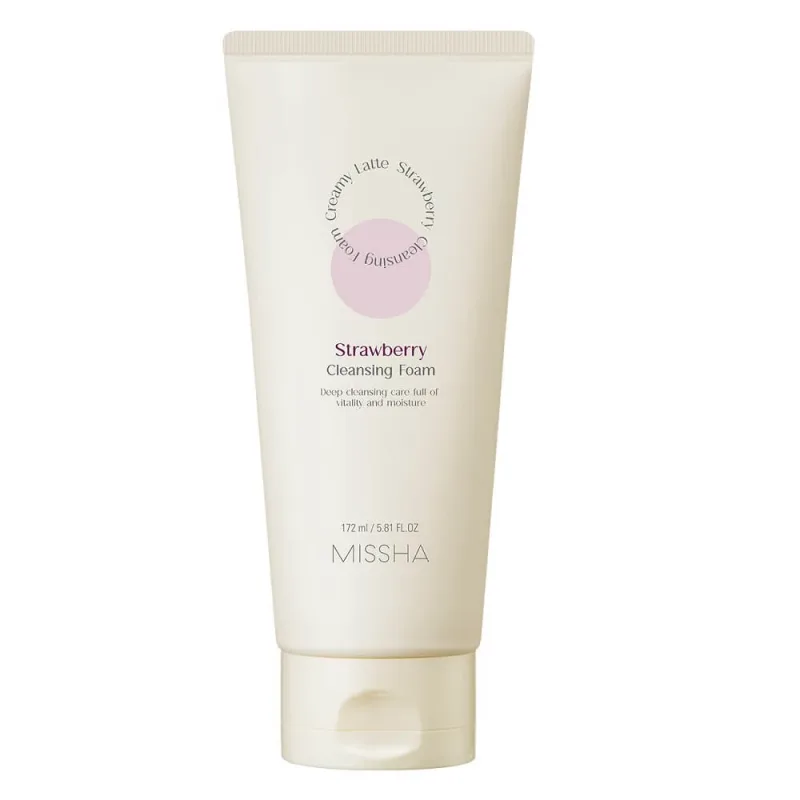Spumă de curățare facială cremoasă cu căpșuni Missha, 172ml — preț și oferte
