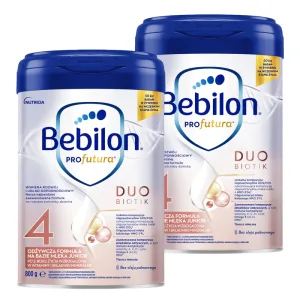 Set Bebilon Profutura Duo Biotik 4, formulă nutritivă pe bază de lapte, după 2 ani, 2 x 800 g
