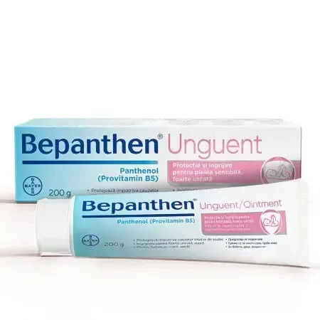 Unguent pentru iritatiile de scutec Bepanthen, 200 g, Bayer — preț și oferte