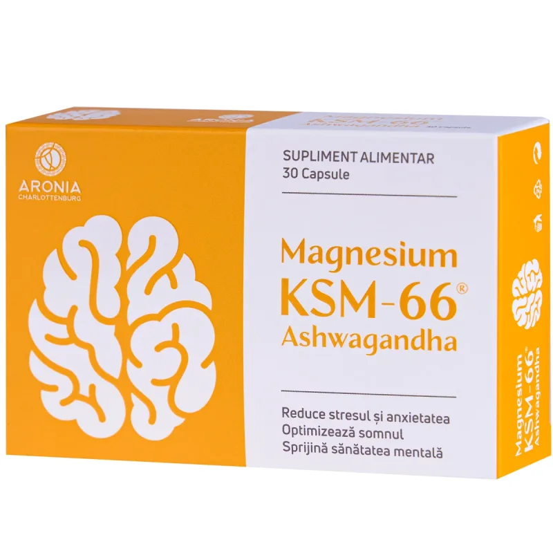 Magnesium + Ashwagandha KSM-66 — un duo natural care susține calmul, somnul și sănătatea mintală Aronia Charlottenburg — preț și oferte