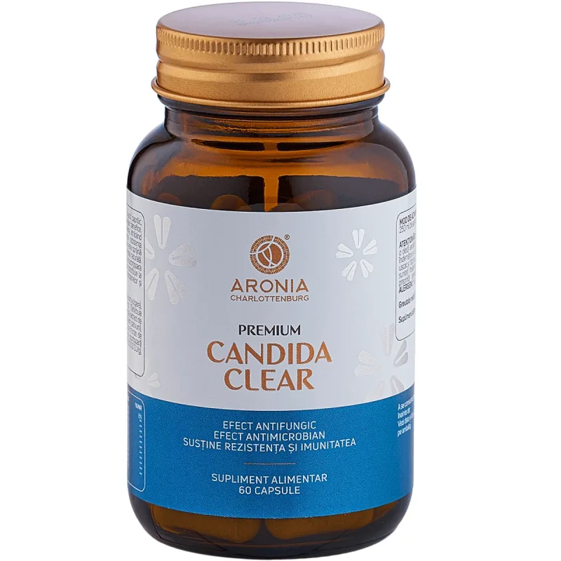 Premium Candida Clear: 60 de capsule pentru diminuarea Candidei, refacerea florei intestinale și susținerea digestiei — preț și oferte