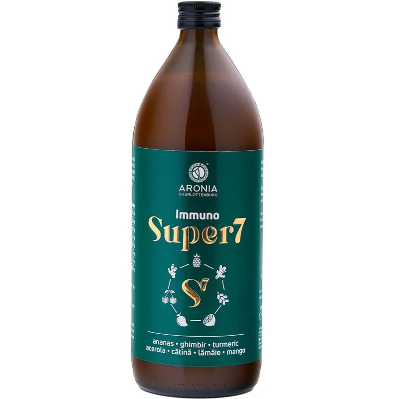 Super 7 Immuno — suc 100% natural și ecologic din 7 fructe și plante sănătoase care susțin sistemul imunitar Aronia Charlottenburg — preț și oferte