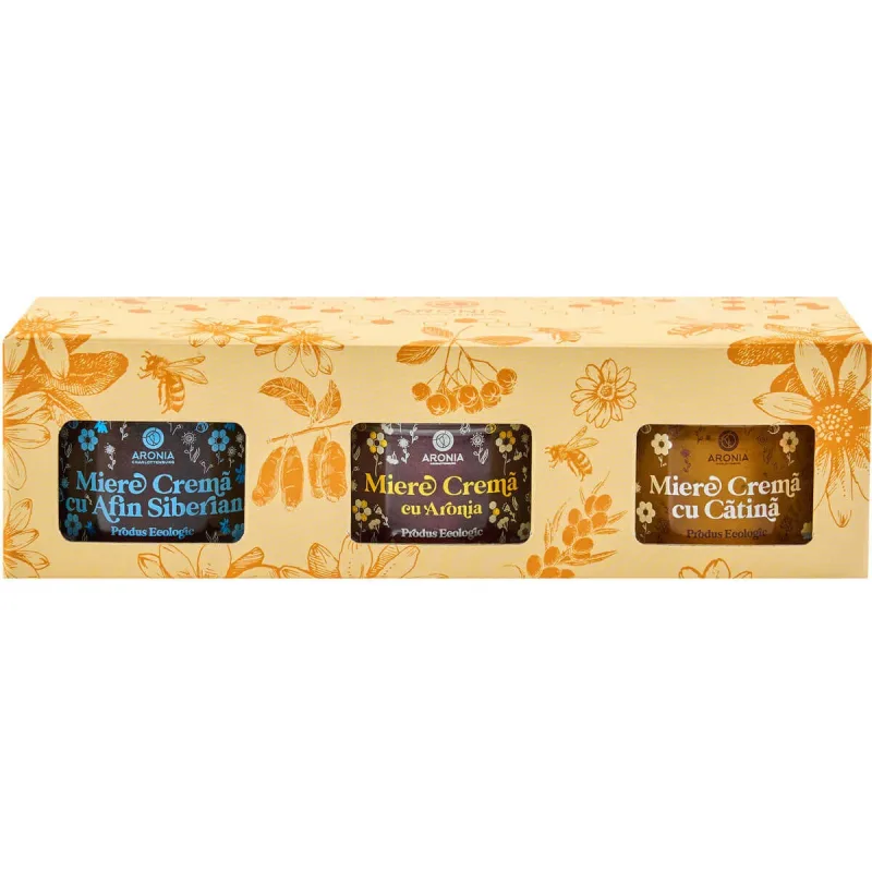 Pachet cu 3 Tipuri de Miere ECO — Sănătate și Savoare din Aronia, Cătină și Afin Siberian Aronia Charlottenburg — preț și oferte