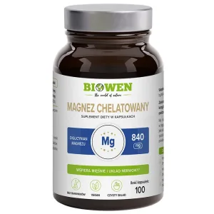 Biowen Magneziu Chelat Diglicinat, 100 capsule
