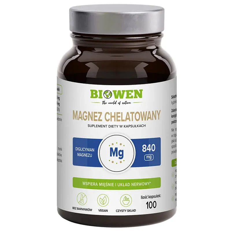 Biowen Magneziu Chelat Diglicinat, 100 capsule — preț și oferte