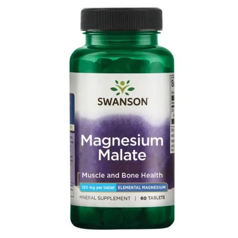 Swanson Malat de magneziu, 60 comprimate — preț și oferte