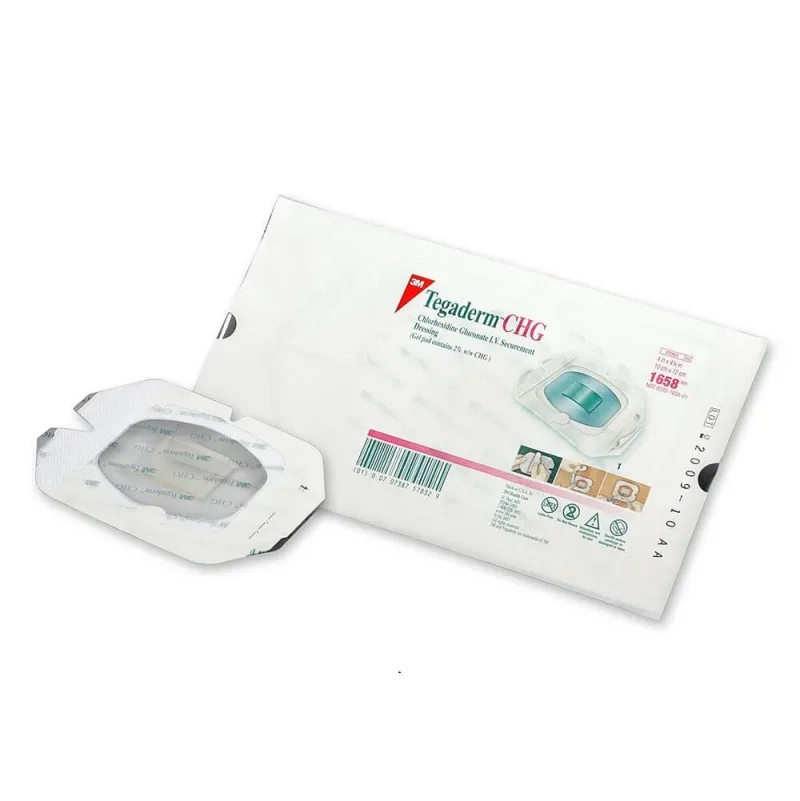 Pansament de fixare cateterelor Tegaderm CHG 10cm x 12cm (1658R), 1 bucata, 3M — preț și oferte