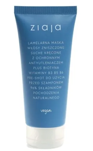 Ziaja, Mască lamelară pentru părul deteriorat, uscat, creț, 100 ml