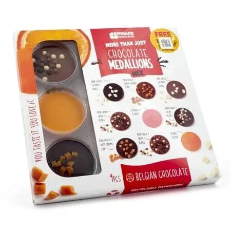 Mix de ciocolata belgiana sub forma de medalioane Chocolate Medallions, 105 g, BSSF LTD — preț și oferte