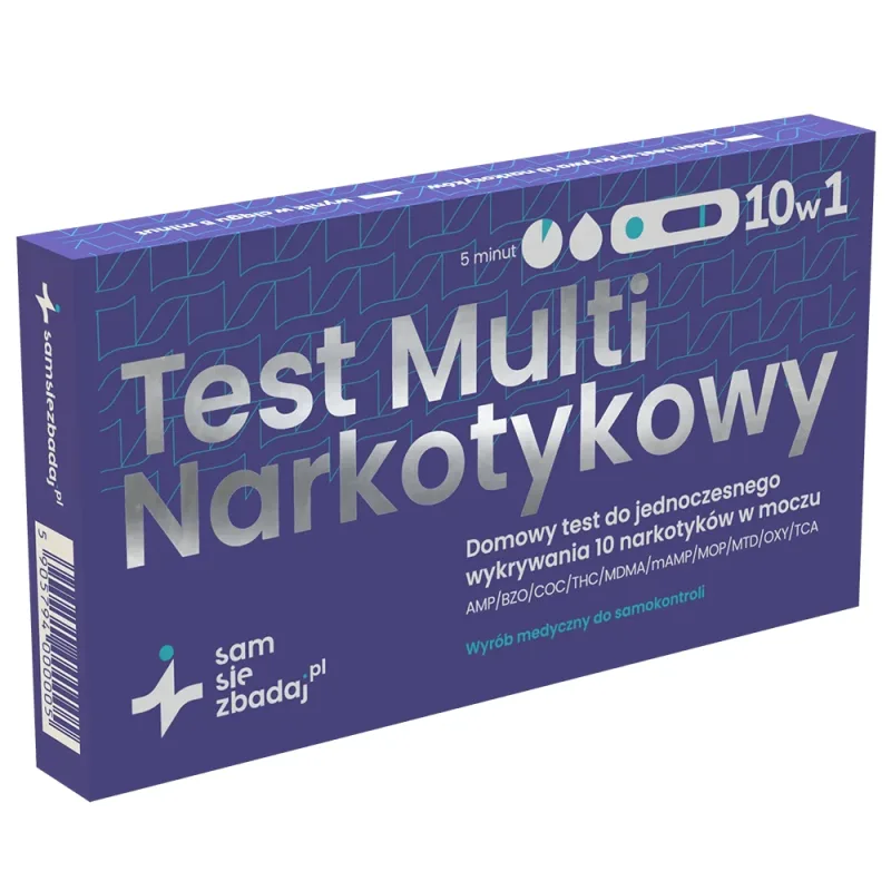 Examinează-te Multi Drug Test 10in1, test la domiciliu pentru detectarea a 10 medicamente în urină, 1 buc — preț și oferte