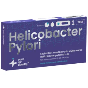 Autotest Helicobacter pylori, test rapid pentru detectarea antigenelor Helicobacter pylori în fecale, casetă, 1 buc