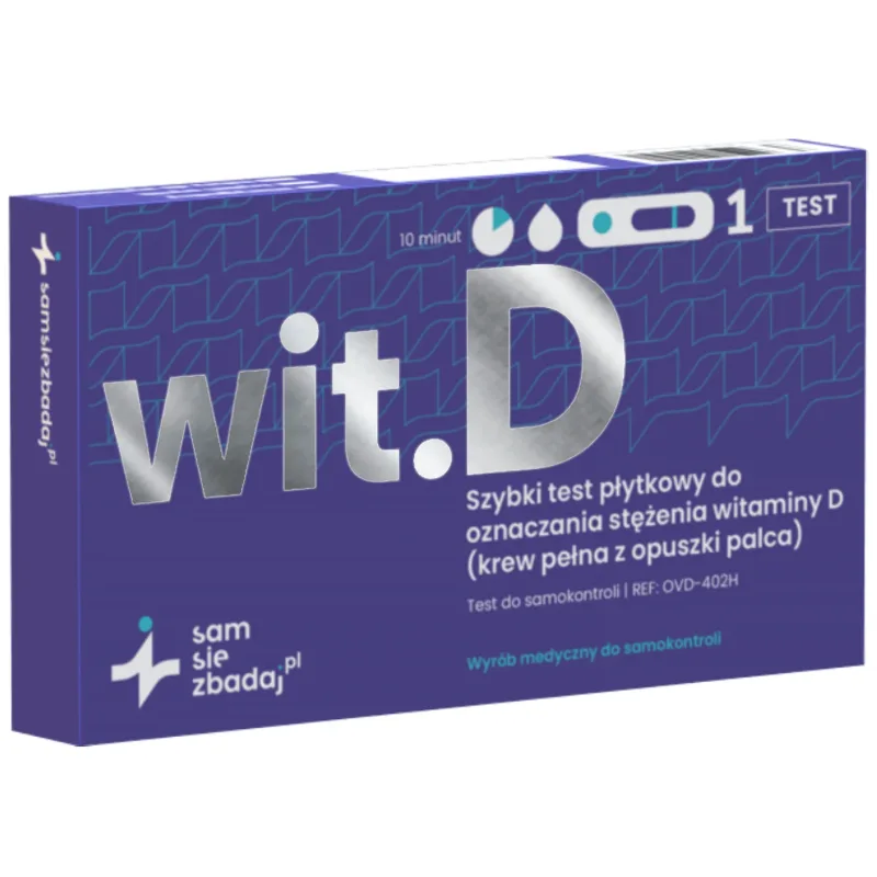Self-test Vit.D, test rapid pentru determinarea concentrației de vitamina D din sânge, trombocite, 1 buc — preț și oferte
