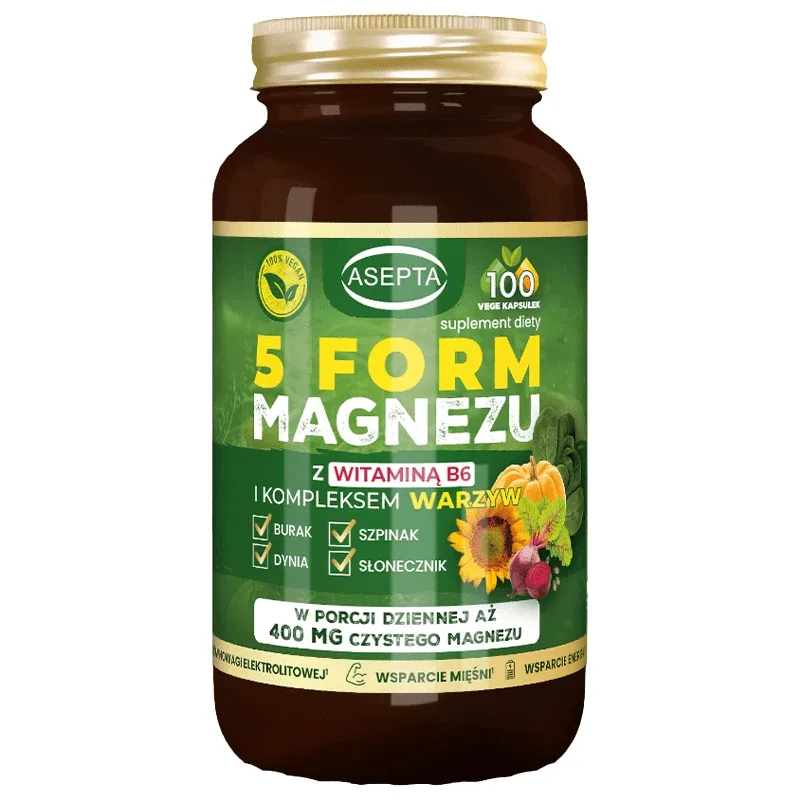 Magneziu 5 forme, 100 capsule — preț și oferte