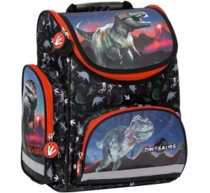 Geantă de școală ergonomică dinozaur