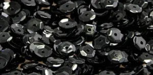 Paiete decorative 6mm, negru