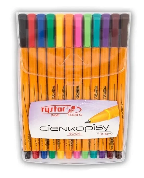 Rystor, Creioane colorate subțiri, culori mixte, 12 bucăți — preț și oferte