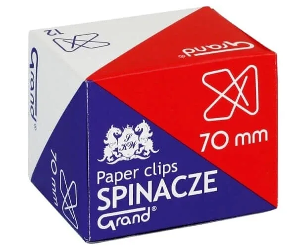 Clemă de hârtie 70mm, 12 bucăți — preț și oferte