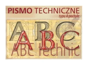 Scriere tehnică A4, tip A pochye