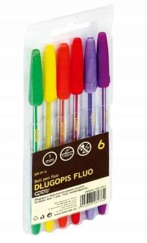 Pix Fluo, 6 culori