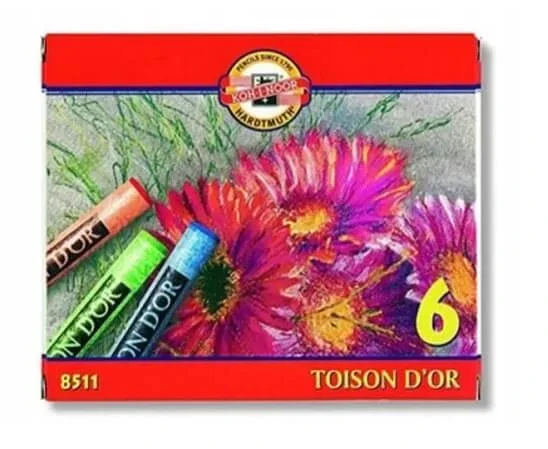 Koh-I-Noor, Toison D sau pasteluri, 6 culori — preț și oferte