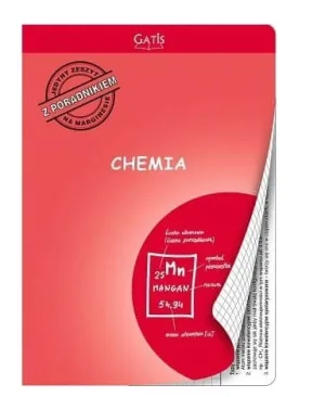 Caiet de chimie A5 cu ghid, grilă, 60 coli