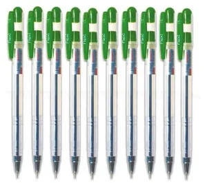 Penmate, stilou Flexi, verde, 10 bucăți