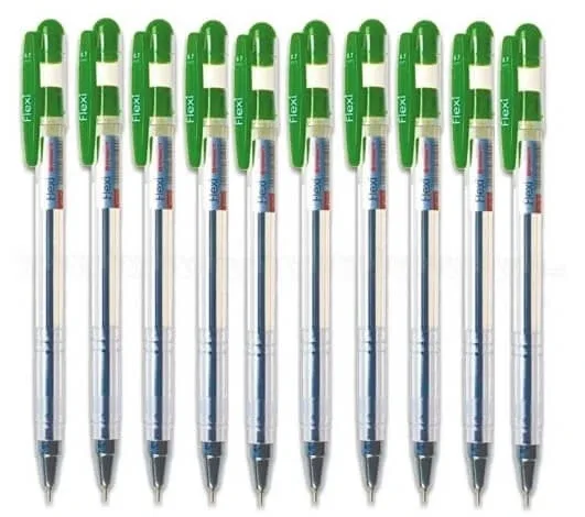 Penmate, stilou Flexi, verde, 10 bucăți — preț și oferte