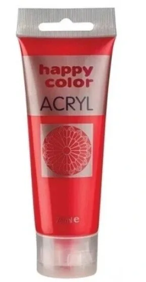 Vopsea acrilică roșie, 75 ml — preț și oferte
