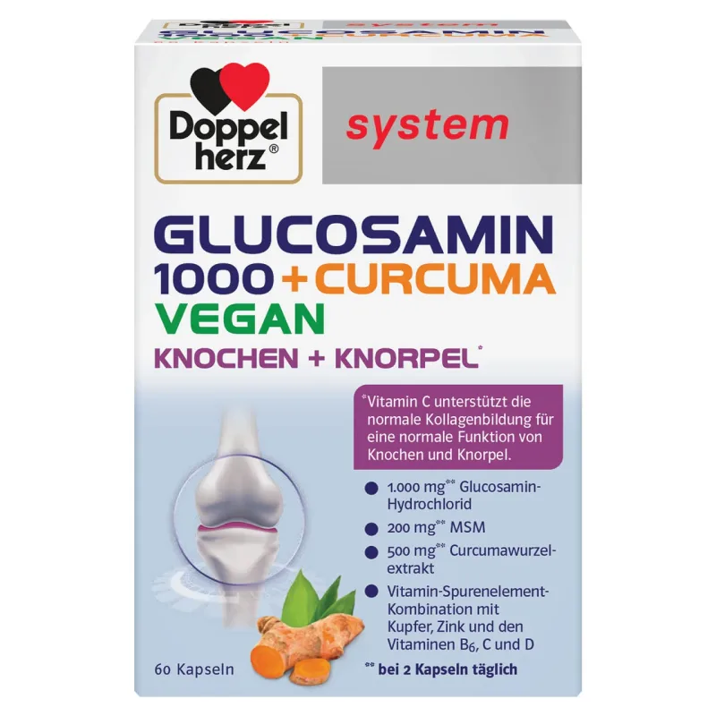 Glucozamina 1000 + Curcuma 60 capsule, Doppelherz — preț și oferte