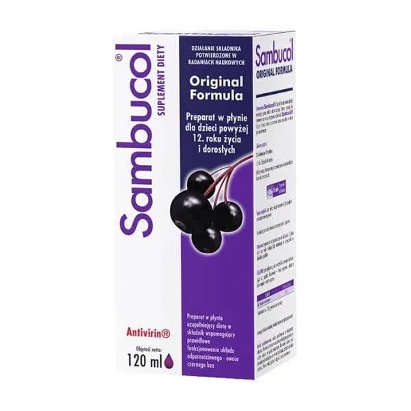 Sambucol Original Formula, pentru copii peste 12 ani și adulți, 120 ml — preț și oferte