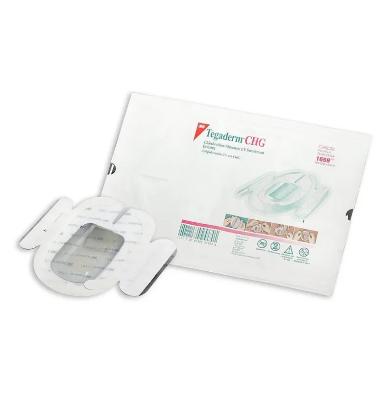 Pansament de fixare cateterelor Tegaderm CHG, 10 x 15.5 cm, 1 bucata, 3M — preț și oferte