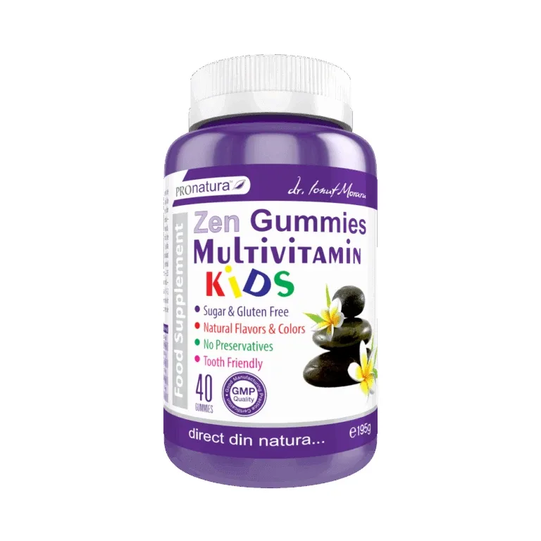 Zen Gummies Multivitamin Kids 40 jeleuri PRO NATURA — preț și oferte