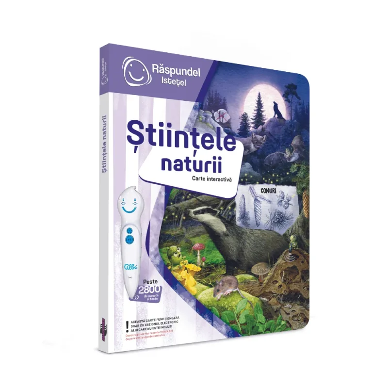 Carte interactiva Stiintele Naturii, Aventuri prin natura, Raspundel Istetel — preț și oferte