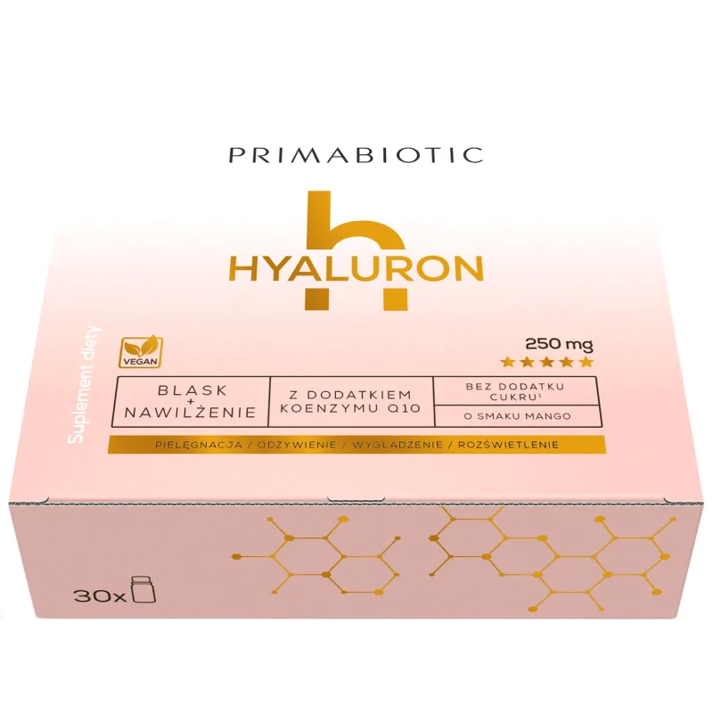 Primabiotic Hyaluron, shot, aromă de mango, 30 ml x 30 bucăți — preț și oferte