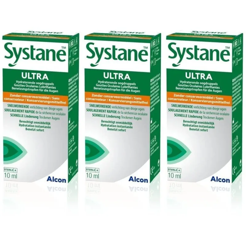 Systane Ultra, 3 x 10 ml, Alcon — preț și oferte