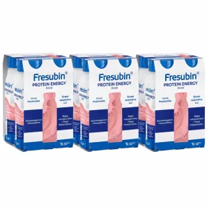Fresubin Protein Energy, 12 x 200 ml - cu aromă de fragi, Fresenius Kabi