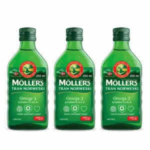 Omega 3 ulei ficat de cod cu aromă naturală, 750 ml, Moller's