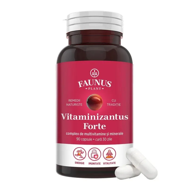 Faunus Vitaminizant Forte, 90cps FAUNUS PLANT — preț și oferte