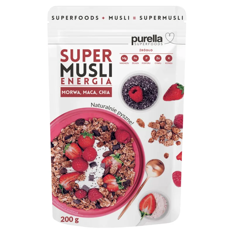 Purella Superfoods Super Muesli Energy, 200 g — preț și oferte