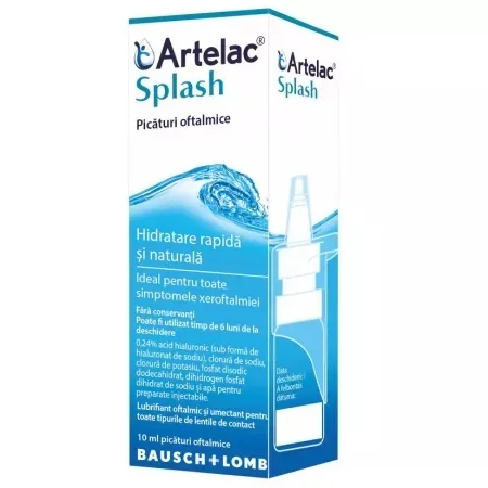 Picaturi oftalmice Artelac Splash 10 ml BAUSCH & LOMB — preț și oferte