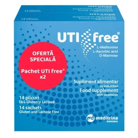 UTI Free Pachet 2x14 plicuri, Meditrina — preț și oferte