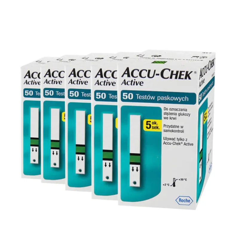 Benzi de testare Accu-Chek Active, 5x50 de unități, Roche — preț și oferte