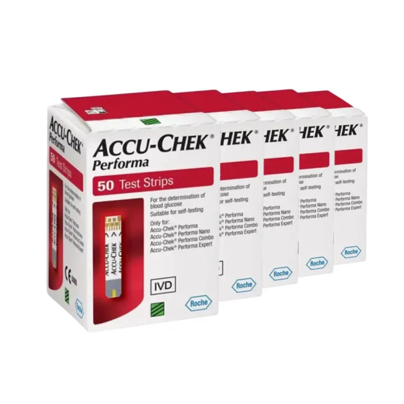 Benzi de testare Accu-Chek Performa pentru glucometru, 5x50 de bucăți, Roche — preț și oferte