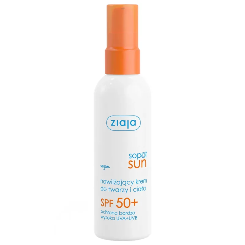 Ziaja Sopot Sun, cremă hidratantă pentru față și corp, SPF 50+, 90 ml — preț și oferte