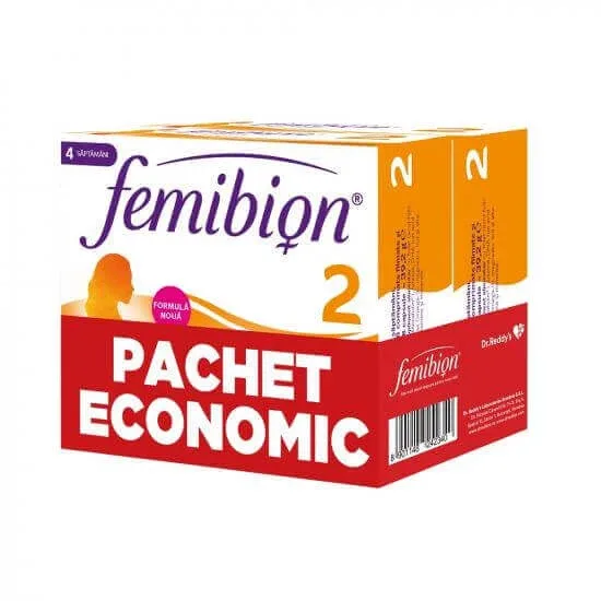 Pachet Femibion 2 - Sarcină și Alăptare, 56 de comprimate + 56 de capsule, Dr. Reddys Procter&Gamble — preț și oferte