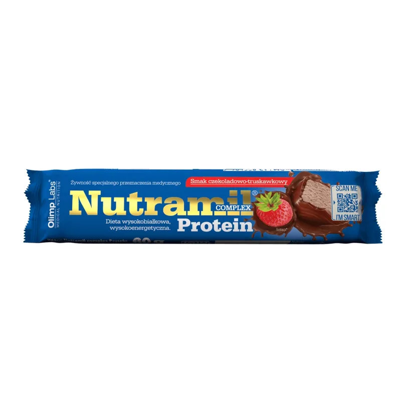 Olimp Nutramil Complex Protein, baton, aromă de ciocolată și căpșuni, 60 g Olimp Labs — preț și oferte