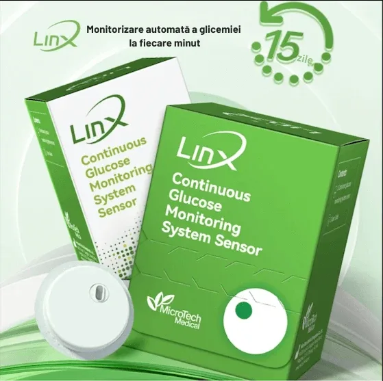 Pachet 2 buc LinX CGM Glucopro - Sistem de monitorizare continuă a glicemiei Microtech — preț și oferte